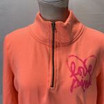 PINK - Victoria's Secret PINK Victoria’s Secret Pullover Bright Orange Sweatshirt Size Medium Photo 6