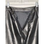 80’s GIII Black Leather Pencil Skirt w/ Snap Slit Closing Back medium Photo 12