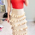 Zimmermann Zimmerman gold knit ruffle skirt. S Photo 6