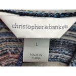 Christopher & Banks Dress Sleeveless Multicolor Casual Knit Size L Photo 2