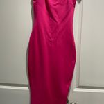 Lulus Hot Pink Bodycon Midi Dress Photo 6
