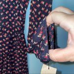 Reformation Wrap Dress Black and Ditzy Floral Print size XS Photo 9