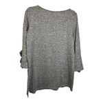 Clara Sun‎ Woo Blouse Sweater Women's Size Medium Office Gray Photo 1