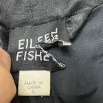 Eileen Fisher Rumpled Trench Coat Women’s Size Small Black Cotton Nylon Metallic Photo 10