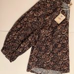 Faherty  Portia Vneck Blouse Artisian Paisley Photo 6