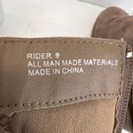 Charlotte Russe Rider Boots Taupe Size 9 Ankle Bootie Faux Suede Western Chunky Photo 1