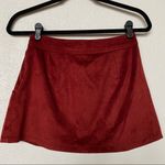 Forever 21 Dark Red Faux Suede Mini Skirt Size Small Photo 6
