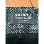 ZARA Trafaluc Jeggings Snake Skin Print Pull On Skinny Leg Fit Black W 28 Photo 8