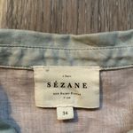 Sézane Striped Lace Ramie Blouse Spring 24 Fairy Whimsical 34 Cottagecore Dainty Photo 1