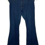 Zana Di Vintage Y2K  Flare Jeans Side Lace Up Tie Size 13 Stretch Dark Wash Low Photo 0