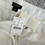 J.Crew NEW! White Linen Cotton Wide Leg Drawstring Pants Size 8 Photo 2