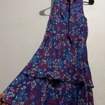 Parker Floral Dress in Blue and Red purple :Box B Photo 0