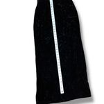 Handmade VTG Velour Maxi Skirt Black High Waisted Maxi Pencil Women's Formal Grunge 90s Photo 4