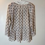 Rebecca Taylor  100% Silk Peasant Blouse Ikat Print Size 8 Photo 5