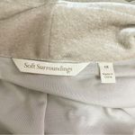 Soft Surroundings  Velvet Open Front Cardigan Drape Jacket Taupe Beige Size 1X Photo 6