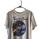Prince Women's Size‎ Large Grey Purple Rain Graphic T Shirt Gray Photo 2