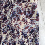 BeachLunchLounge  Top Womens‎ Medium Multi Button Down Semi Sheer Colorful Blouse Photo 7