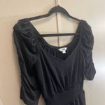 BB Dakota small cinched smocked pocket Elegant Black Jumpsuit Photo 1