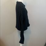 Free People  Chunky Knit Oversized Sweater Black Size Medium Photo 1