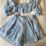 Lucy in the Sky blue chiffon set Photo 1