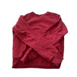 John Galt  Red Long Sleeve Crew Neck Plain Pullover Sweatshirt Photo 1