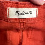 Madewell  Slim Emmett Wide Leg High Waist Crop Pants Orange‎ 25 Photo 11