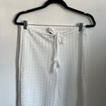 Becca  White Lace Crochet Pants, Resortwear Summer Vacation‎ Medium Photo 2