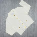 Vintage Laura alzia petit two piece skirt suit jacket sweater outfit 14 cream White Photo 6