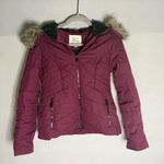 Maralyn & Me  Women's Zinfandel Faux Fur Trim Hooded‎ Puffer Coat Size XS Photo 1