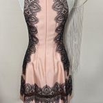 lela rose • wool silk lace appliqué embroidered peach black dress Size 0 Photo 47