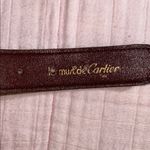 Cartier Vintage Belt with Gold Tone Buckle Photo 8