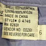 Newport News Vintage Leather Wide Leg Pants Size 6 Purple 90s Chic Retro Classic Photo 5