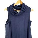 Anthropologie  Saturday Sunday Women's Navy Blue Mixed Media Cowl Dress Size XS Photo 1