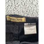 Aphrodite Womens Black Denim Shorts Medium Distressed Fringe Raw Hem High Rise Boho‎ Party Photo 6