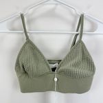 Jonathan Simkhai Matching Set Waffle Knit Loungewear Athleisure Green XS NWT Photo 9