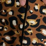 EXPRESS  LadyGang High Waisted Leopard Satin Wide Leg flare pants Photo 2