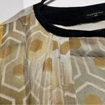 Yellow and Black Geometric Dress :Box L: Size XS Photo 7