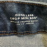Good American  Women's Good Legs Cropped Mini Boot Mid Rise Jeans Size 16 Indigo Photo 8