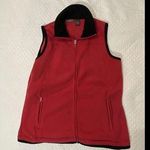 Jane Ashley  M Vest Dark Red Full Zip Sleeveless Lined Pockets Warm! EUC Photo 0