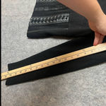 Cabo Woman Size‎ Small Black turtleneck faux leather corset around waist sweater Photo 3