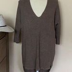 EXPRESS • vneck oversized metallic thread sweater Photo 0