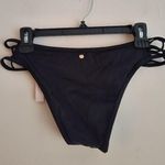 Victoria's Secret VA Archives Black Strappy Brazilian Bikini Y2K Bottom Medium Photo 1