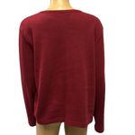 Reference Point  New York Snap Up Burgundy Knit Long Sleeve Knit Cardigan Medium Photo 2