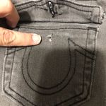 True Religion grey distressed cut off denim jean shorts women’s size 24 low rise Photo 11