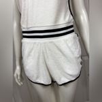 Champion Cotton Blend romper Women's White and Black Trim Shorts Size Small Photo 7