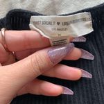 Urban Outfitters black front tie crop top Photo 3