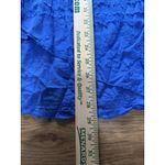 Lulu B Hippie Cottage Embroidered Asymmetrical Cotton Tunic Top Size Large Beach Blue Photo 3