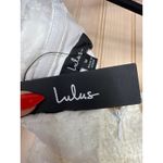 NWT Lulus Enviable Grace White Burnout Strapless Belted Midi Dress Wedding Sz M Size M Photo 6