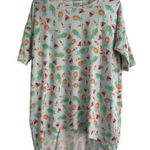 LuLaRoe Irma Summer Fruit Print Oversized High Low Short Sleeve T-Shirt Sz Small Photo 0