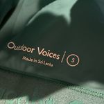 Outdoor Voices Sports Bra Womens Small Turquoise Green Stretch Athletic Padded Photo 3